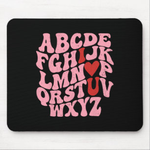 Mousepad Abc Alphabet Eu Te Amo Dias de os namorados De Pro