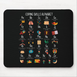 Mousepad Abc Copiando Habilidades Alphabet Self Care Saúde 