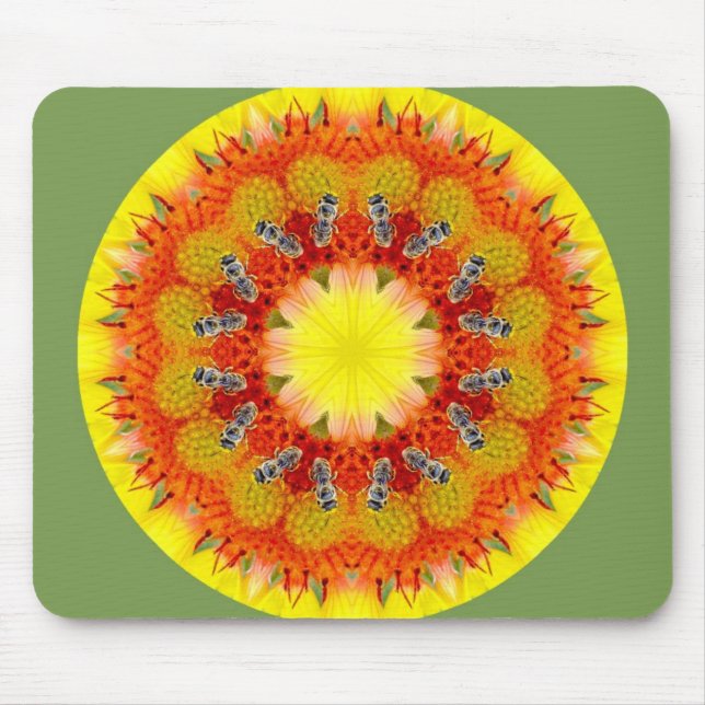 Mousepad Abelha e flor (Frente)