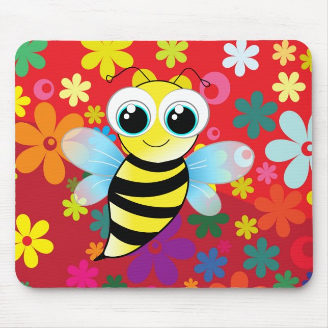Mousepad Abelha feliz (Frente)