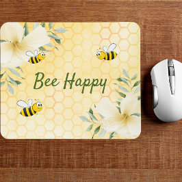 Mousepad Abelha Feliz Bombus Abelhas amarelas no verão