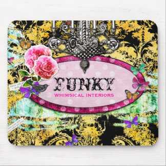 Mousepad Abelha lunática do rosa do vintage do GC |