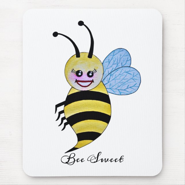 Mousepad Abelhas De Cana-De-Água Com Sorriso Feliz (Frente)