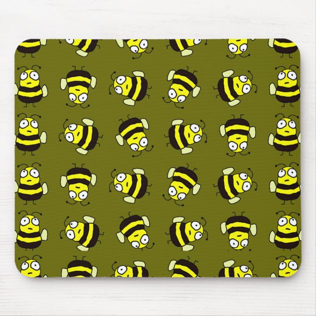 Mousepad Abelhas de Cartoon (Frente)