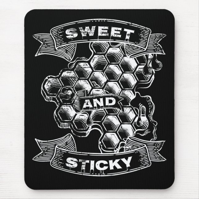 Mousepad Abelhas de mel doce e picante (Frente)