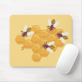 Mousepad Abelhas de mel e Design de mel