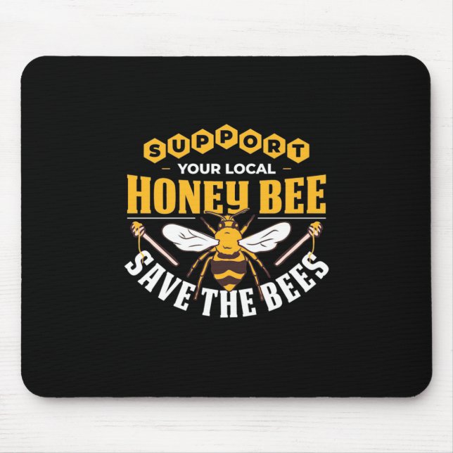 Mousepad Abelhas De Mel Salvem As Abelhas (Frente)