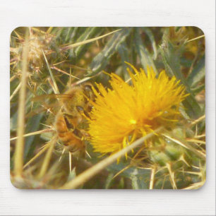 Mousepad Abelhas e Estrelas (Centaurea solstitialis)