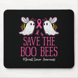 Mousepad Abelhas Engraçadas Fantasmas Boo Cancer Sensibiliz