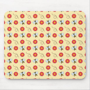 Mousepad Abelhas Mel E Flor