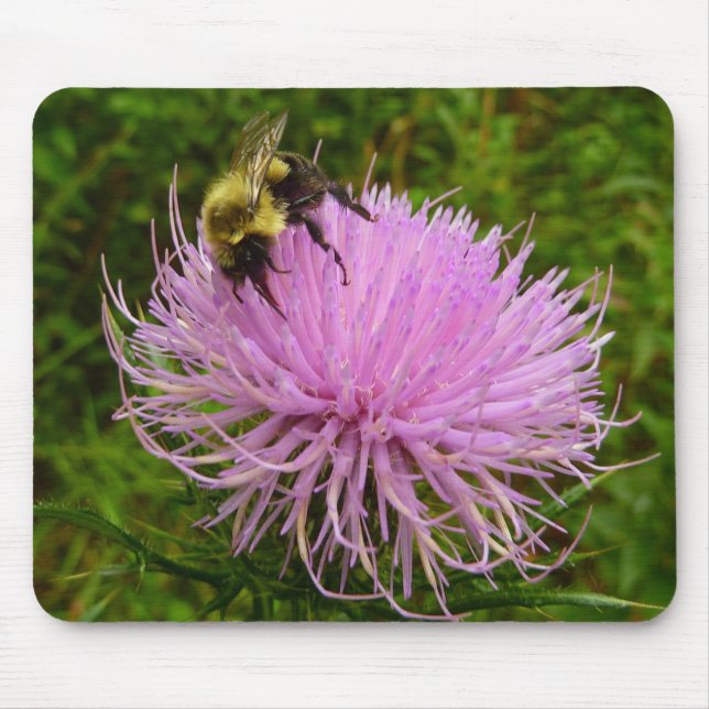 Mousepad Abelhas na Natureza da Flor do Estilo (Frente)
