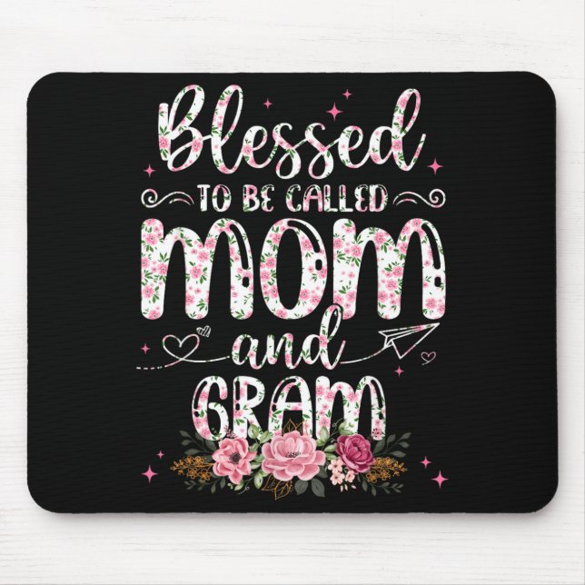 Mousepad Abençoadas por serem chamadas de mães amantes de f (Frente)