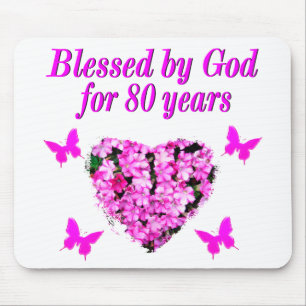 MOUSEPAD ABERTO POR DEUS POR 80 ANOS DE DESIGN FLORAL