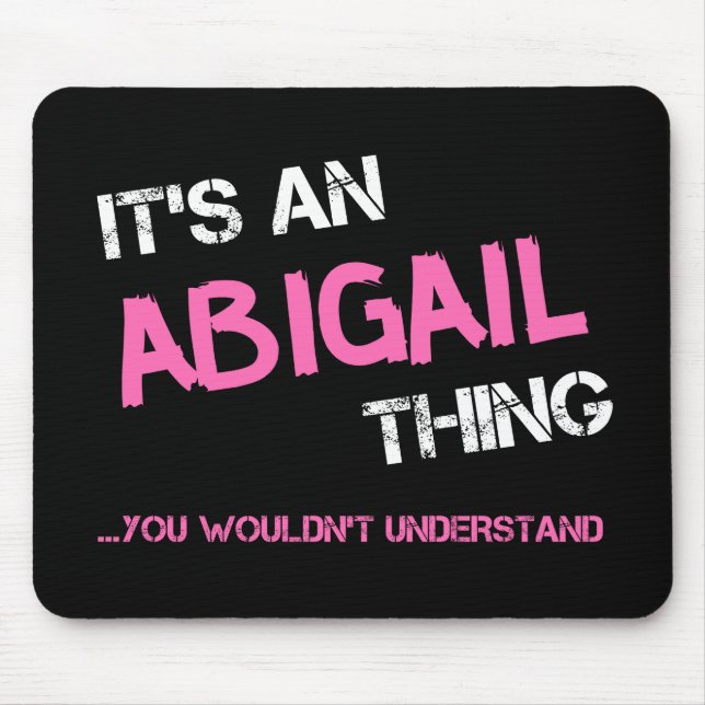 Mousepad Abigail, não entenderia o nome. (Frente)