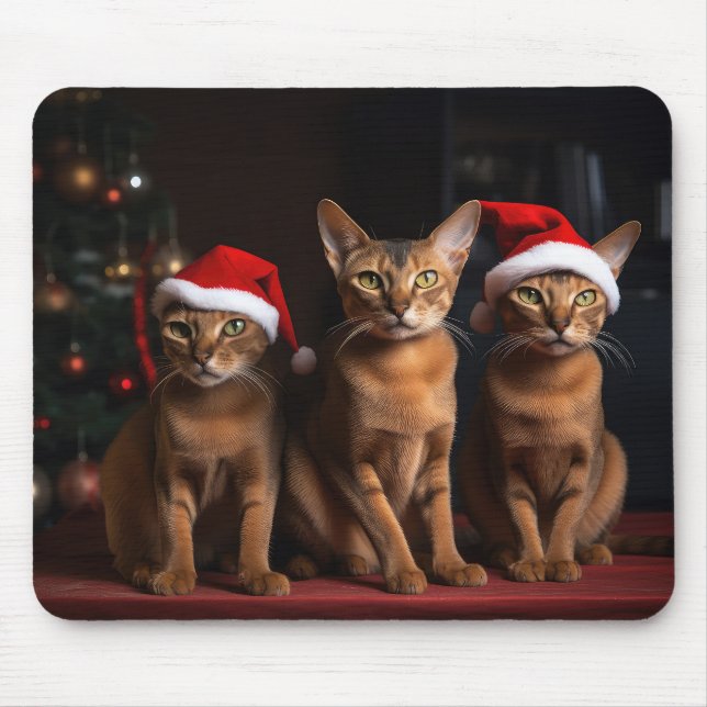 Mousepad Abissínio junto à Lareira de Natal (Frente)