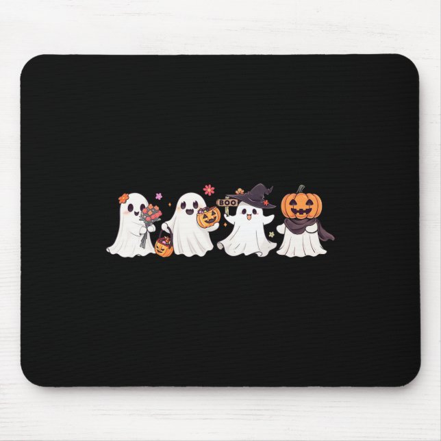 Mousepad Abóbora da Temporada Assustadora Fantasma Bonito H (Frente)
