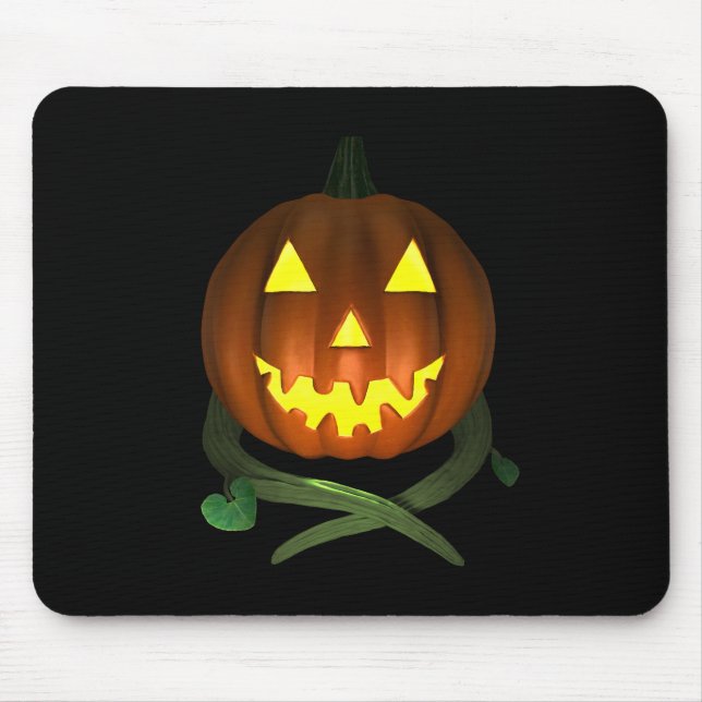 Mousepad Abóbora de Halloween com vinha (Frente)