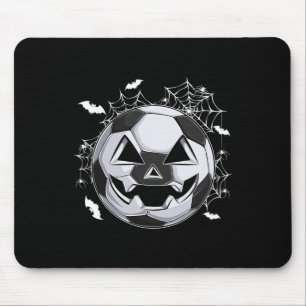 Mousepad Abóbora de Jack O Lantern com Rosto de Futebol Fes