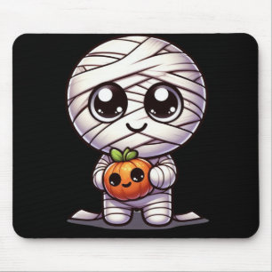 Mousepad Abóbora/múmia do Dia das Bruxas