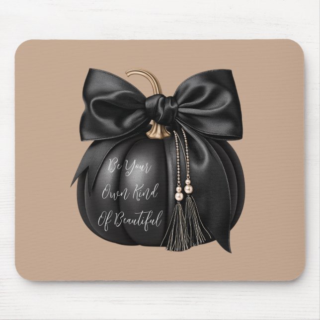 Mousepad Abóbora Preta Chic (Frente)