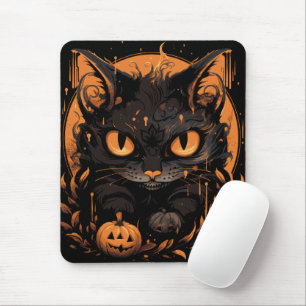 Mousepad Abóboras de gato das bruxas