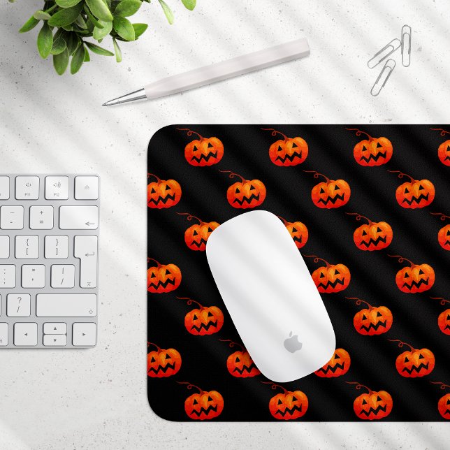 Mousepad Abóboras De Halloween, Pedra De Abóboras De Laranj (Criador carregado)
