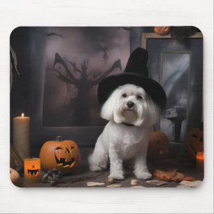 Mousepad Abóboras Maltesas de Halloween Assustadoras
