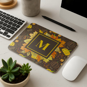 Mousepad Abóboras Outono Colheita Padrão