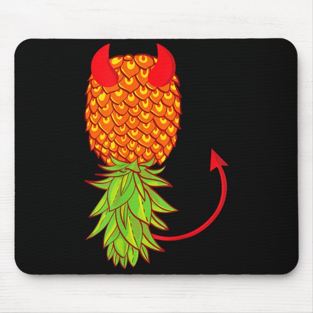 Mousepad Aborrecido de abacaxi de cabeça para baixo amante  (Frente)