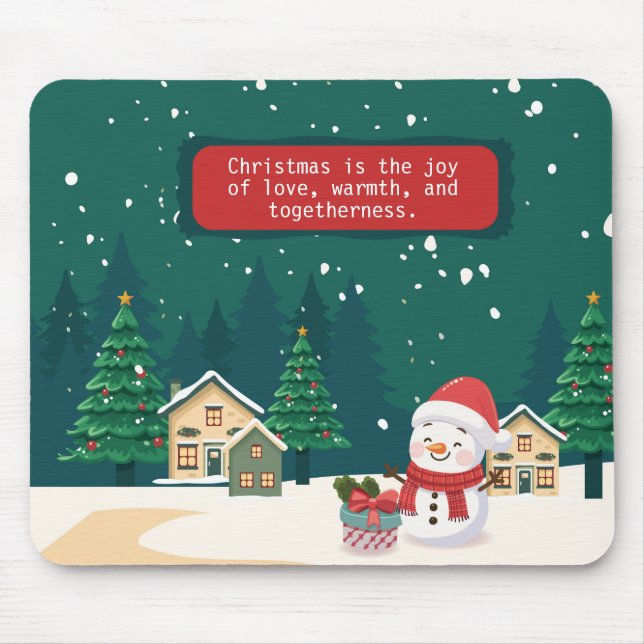 Mousepad Abraçar o Espírito do Natal (Frente)