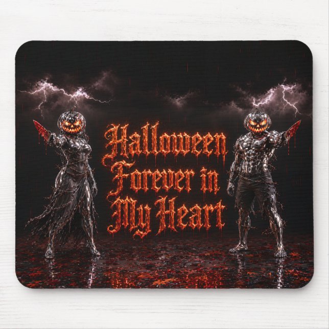 Mousepad Abrace o lado sombrio da temporada assustadora com (Frente)