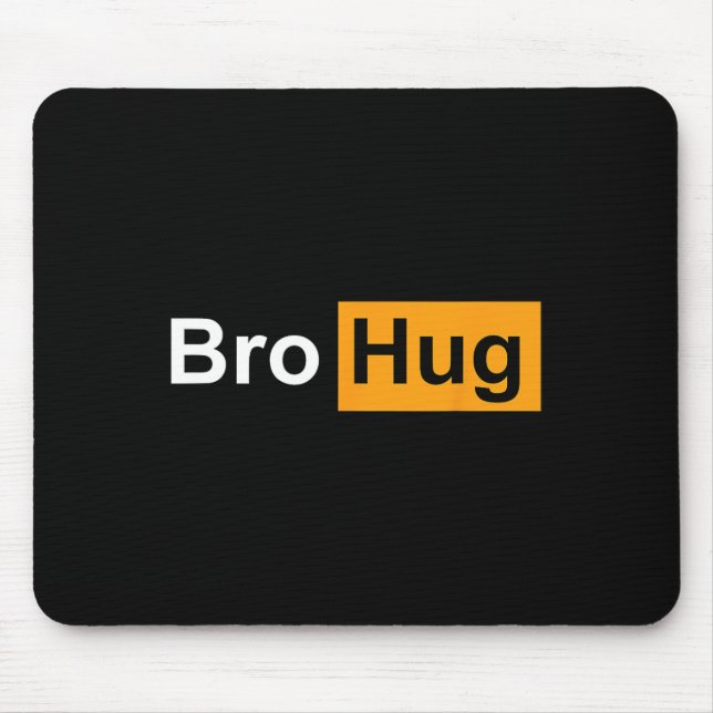 Mousepad Abraço de irmão engraçado musculação levantamento  (Frente)