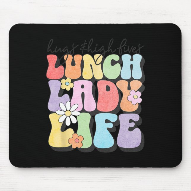 Mousepad Abraços Amp; Almoço De Almoço Lady Vibes Appre Esc (Frente)