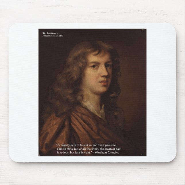 Mousepad Abraham Crowley: "Amor em vão" (Frente)