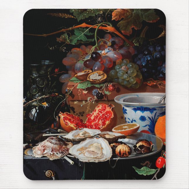 Mousepad Abraham Mignon Frutas e ostras (Frente)