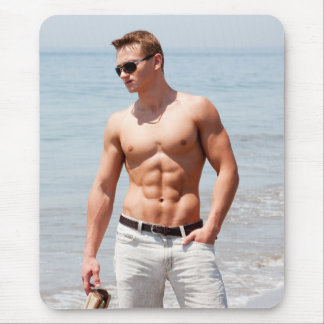 Mousepad Abs Musculares De Peito Quente-Cara Sem Camisa