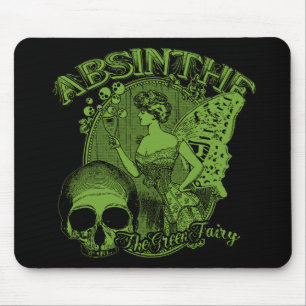 Mousepad Absinthe Green Fairy Lady