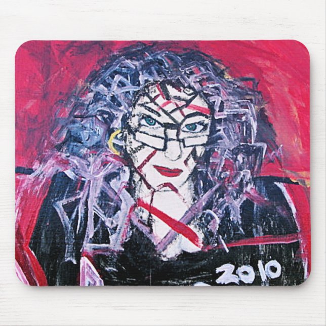 MOUSEPAD ABSTRAÇÃO DO CABELO SELVAGEM (Frente)