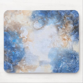 Mousepad Abstract Blue & Sand Textured Clouds