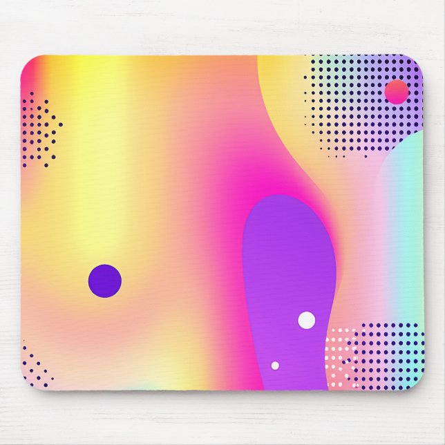Mousepad Abstract Colorful Pop Art Gradient  (Frente)
