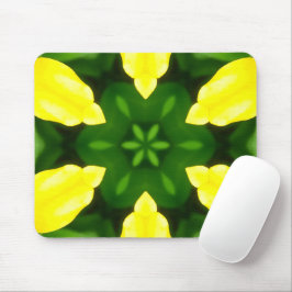 MOUSEPAD ABSTRACT YELLOW AND GREEN DRAWING. SAMER BRASIL. 3