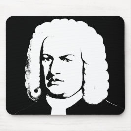 Mousepad Abstractamente e Johann Sebastian Bach em preto