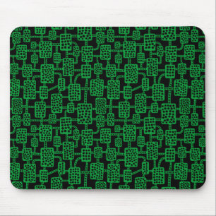 Mousepad Abstrato 041113 - Verde de grama no preto