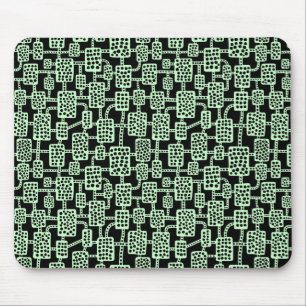 Mousepad Abstrato 041113 - Verde fantasma sobre preto