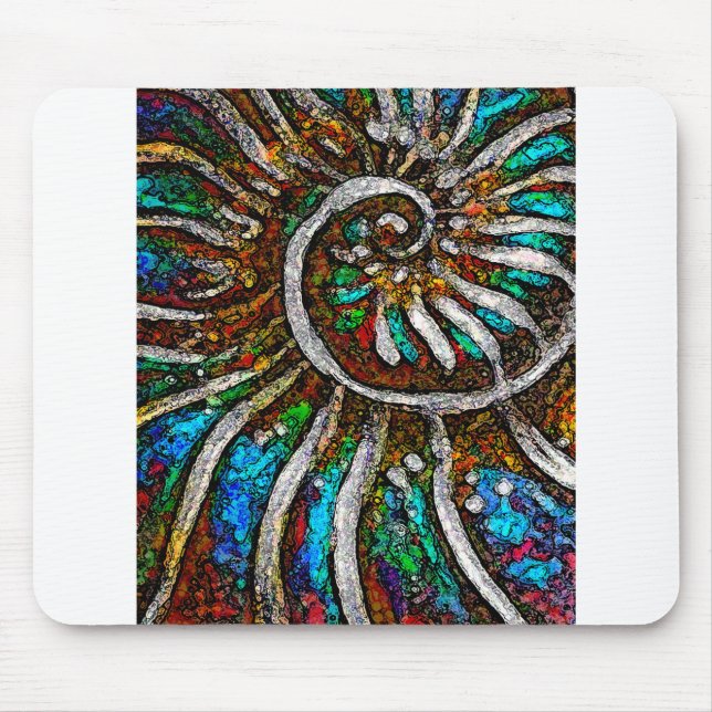 Mousepad Abstrato ammonite (Frente)