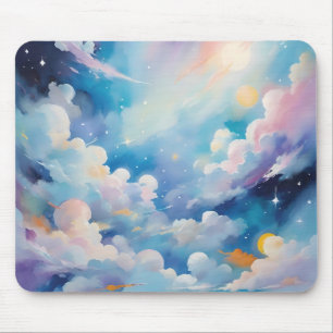 Mousepad Abstrato arte com tema do céu