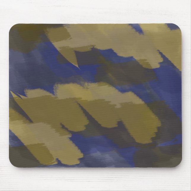 Mousepad Abstrato azul e amarelo (Frente)