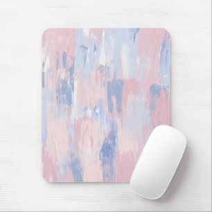 Mousepad Abstrato Blush e Blue Paint traçam a proteção do m