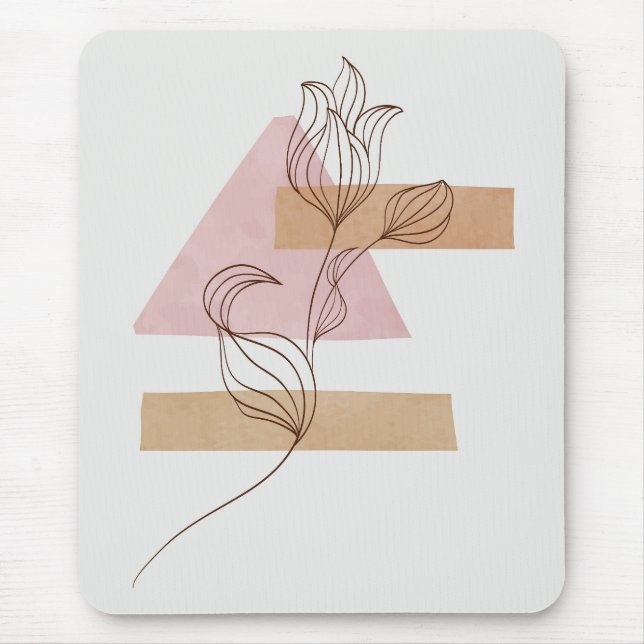 Mousepad Abstrato botânica wall art (Frente)