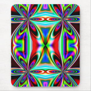 Mousepad Abstrato Caleidoscópio Design-11438 colorido